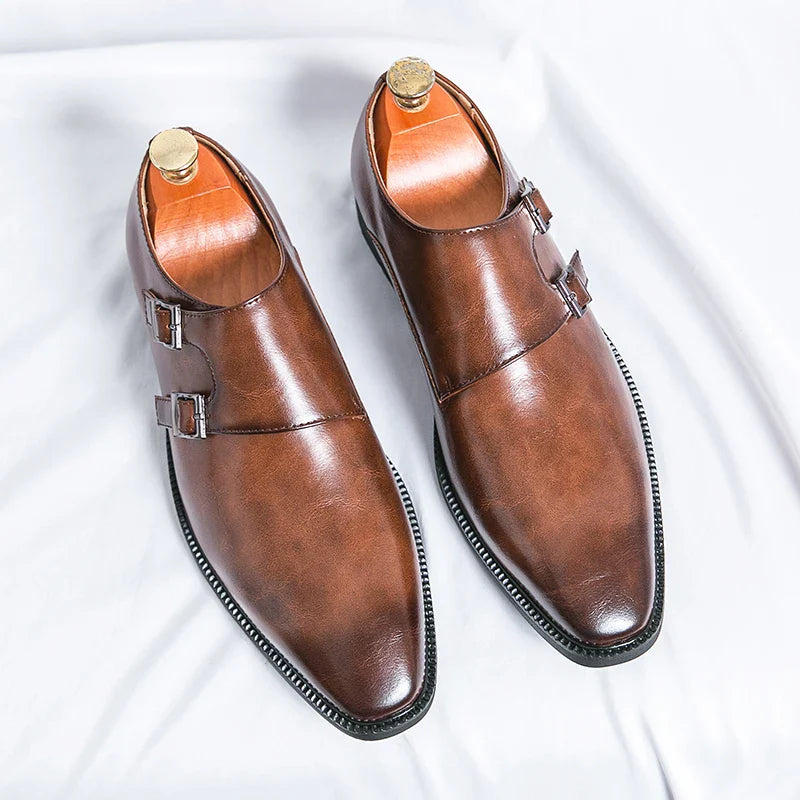 Zapatos clásicos Monk Strap para hombre