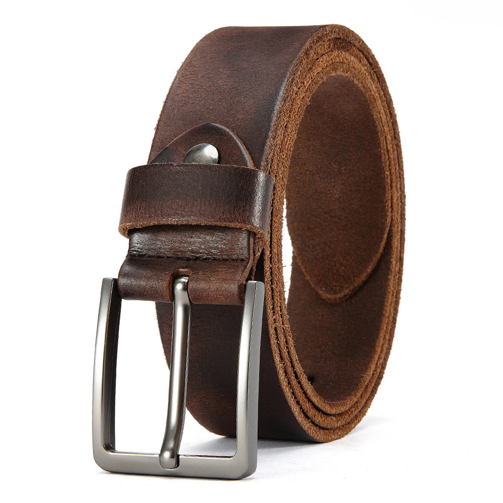 Men’s Premium Genuine Leather Belt by Petrallia – Natural Look & Sophisticated Appeal