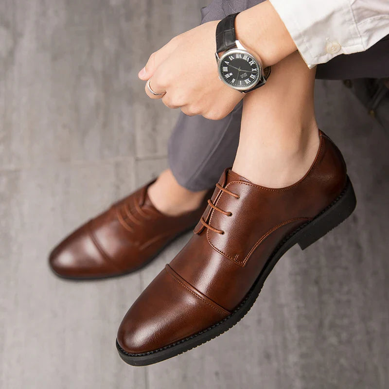 Men's Classic Oxford Dress Shoes | Formal Wedding & Business Lace-Ups