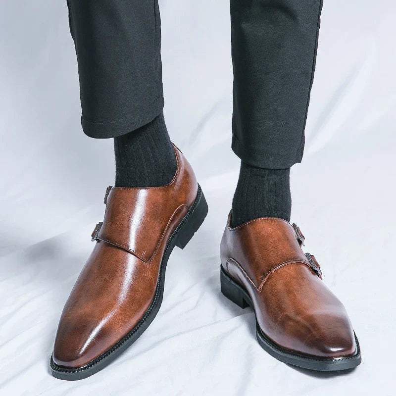 Zapatos clásicos Monk Strap para hombre