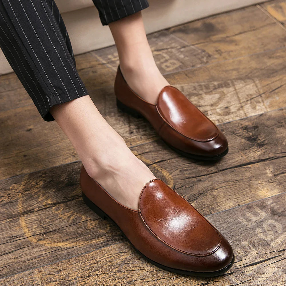Men's Classic Driving Loafers | Breathable Slip-On for Business Casual