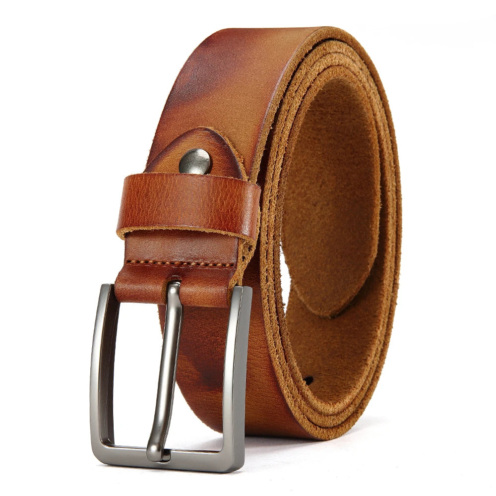 Men’s Premium Genuine Leather Belt by Petrallia – Natural Look & Sophisticated Appeal