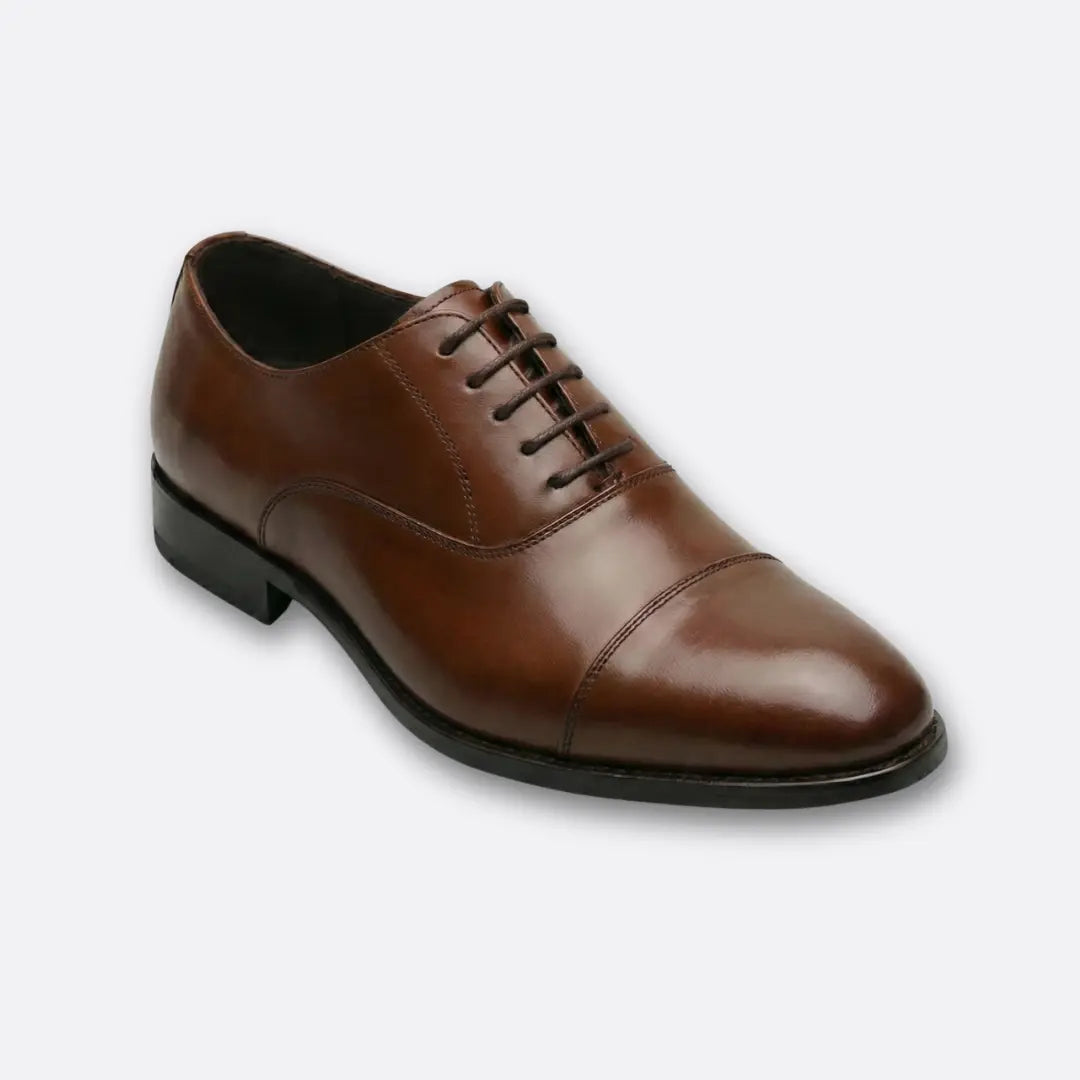 Men’s Oxford Shoes – Premium Leather Elegance with Complimentary Belt & Wallet
